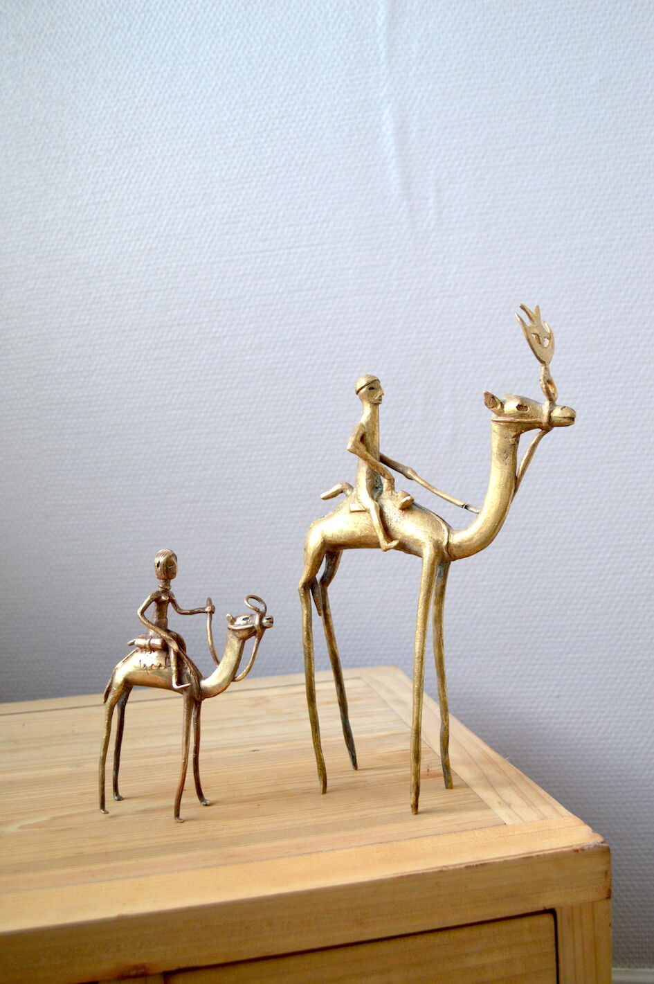 Ancient African brass statuettes