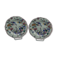 Two plates in faience of Gien cornucopia of plenty