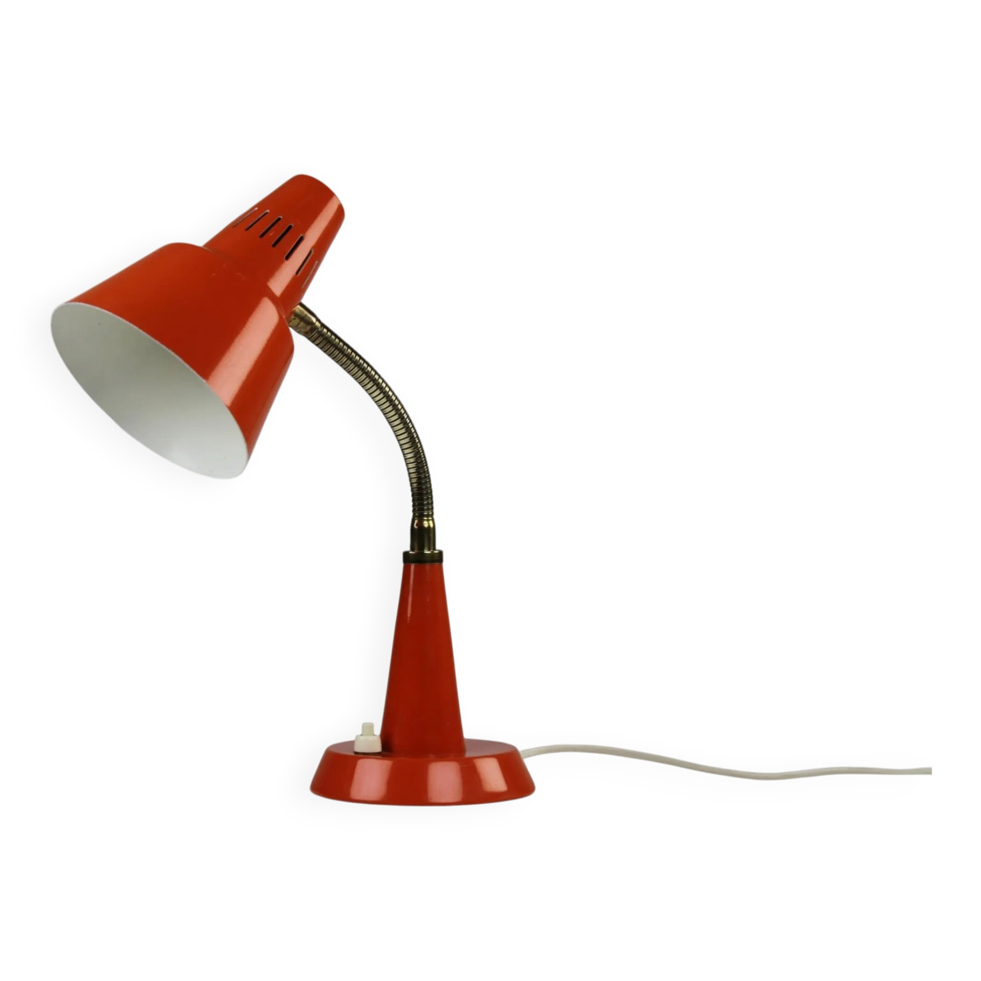 Gemi Model 600/5 Table or Desk Lamp – Swedish Modernism in Burnt Orange