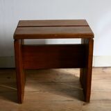 Large stool, selection by Charlotte Perriand for Les Arcs, France, 1960