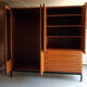 Marcel Gascoin vintage teak storage cabinet Alvéole edition, Circa 1950.