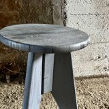 Tabouret en bois vintage de style rustique