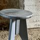 Vintage rustic style wooden stool