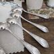 6 silver-plated metal tablespoons