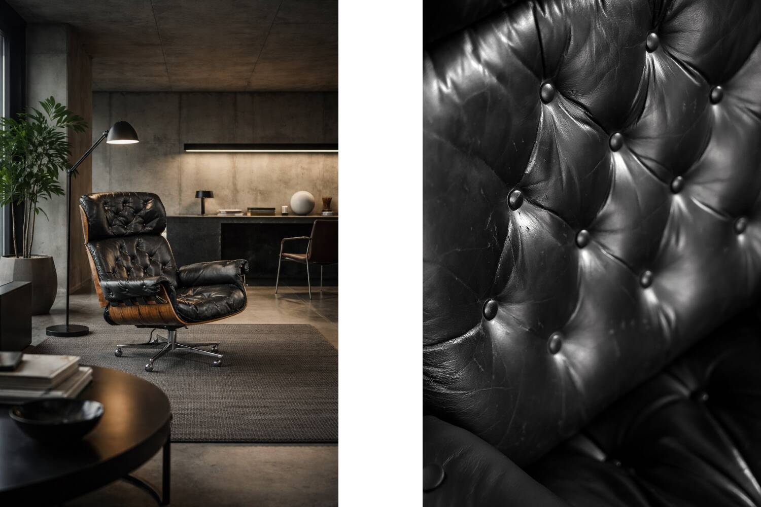 Vintage Mid-Century Modern Swiss Leather Lounge Chair from Giroflex