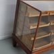 Antique English oak and glass counter/display cabinet, circa 1920-1930