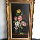 Huile sur toile tableau de fleurs