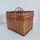 Vintage wicker suitcase