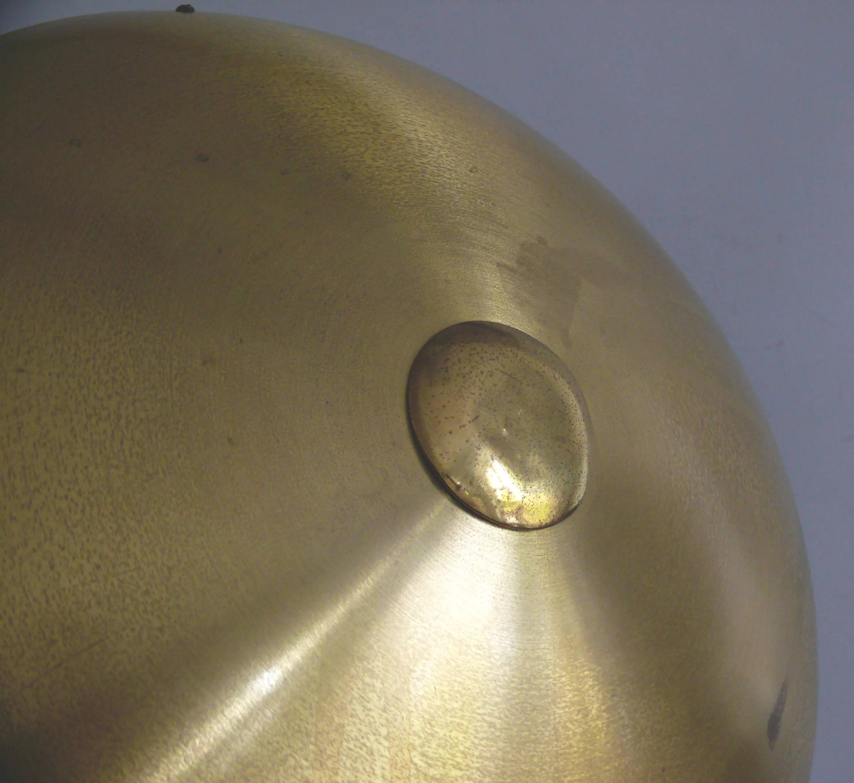 Large brass table lamp, Egon Hillebrand, 1930s
