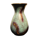 Vase Jasba à patine bleu et or c. 1950-1960