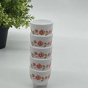 Set/lot of arcopal france egg cups, scania, vintage, flowers