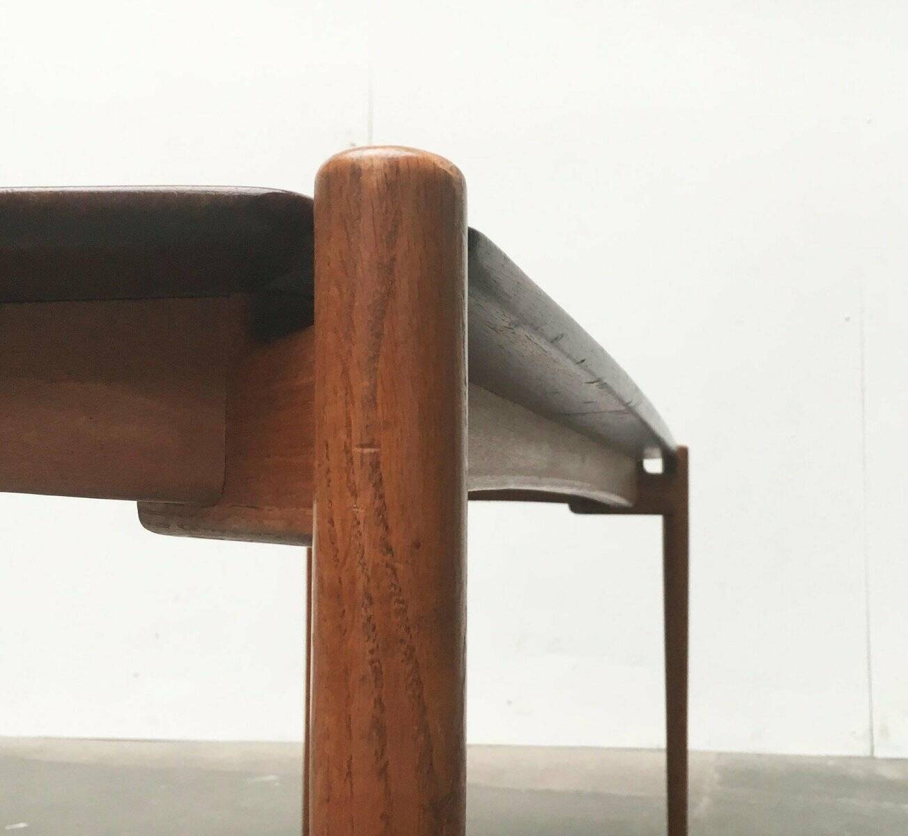 Mid-Century German coffee table series 400 in teak by Hartmut Lohmeyer for Wilkhahn, 1950s.