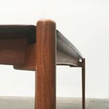 Mid-Century German coffee table series 400 in teak by Hartmut Lohmeyer for Wilkhahn, 1950s.