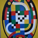 Orphism, Follower of Sonia Delaunay, Oil on panel, 67 x 46 cm