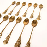Lot small brass spoons
