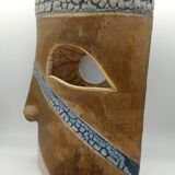 Pair of ceramic face vases