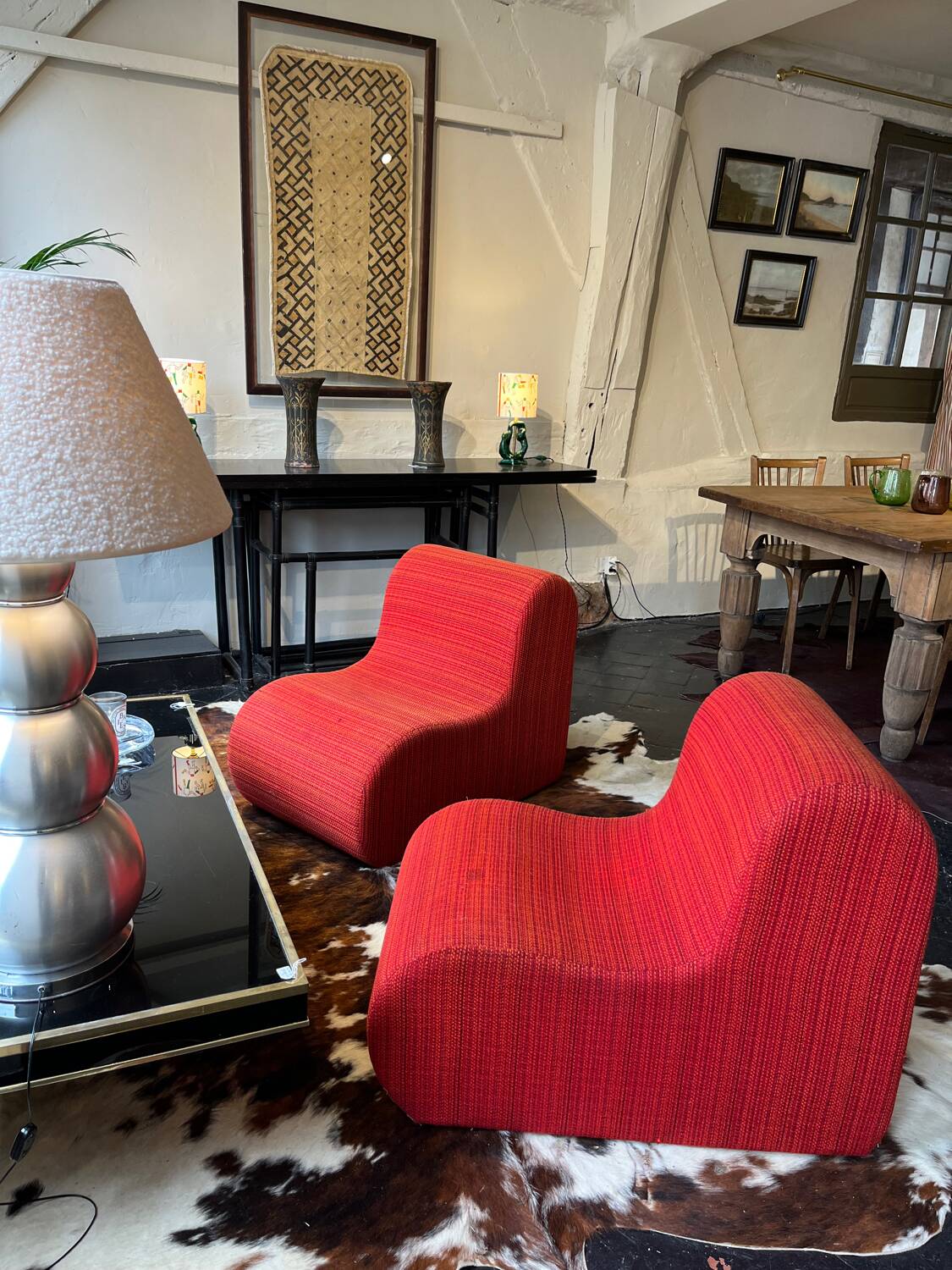 Pair of low chairs 1970