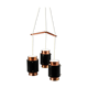 Mid-century danish copper ceiling light by Jo Hammerborg for Fog & Mørup, 1960