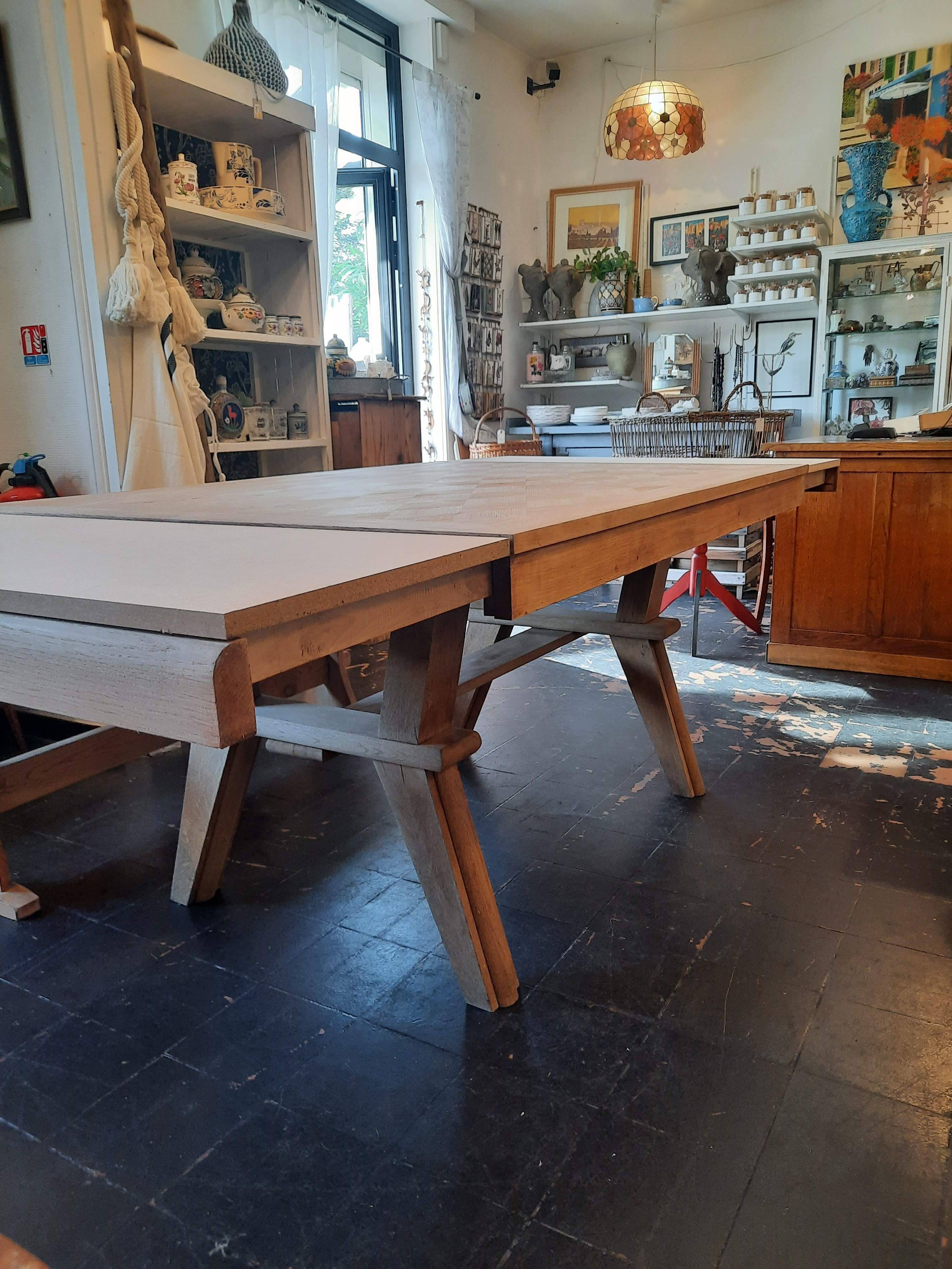 1940s oak dining table