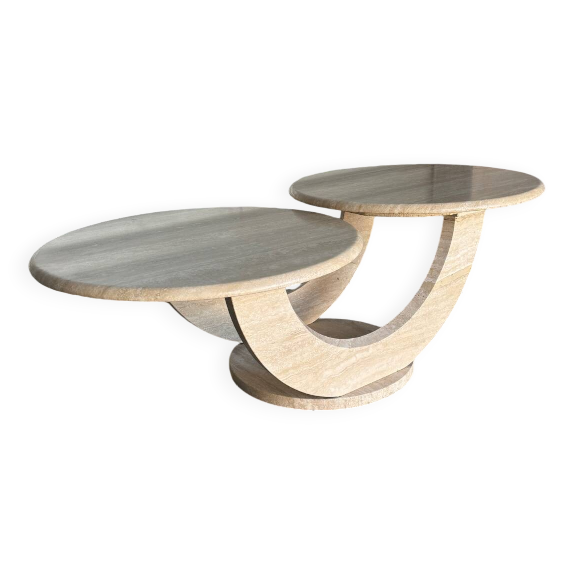 Italian travertine coffee table