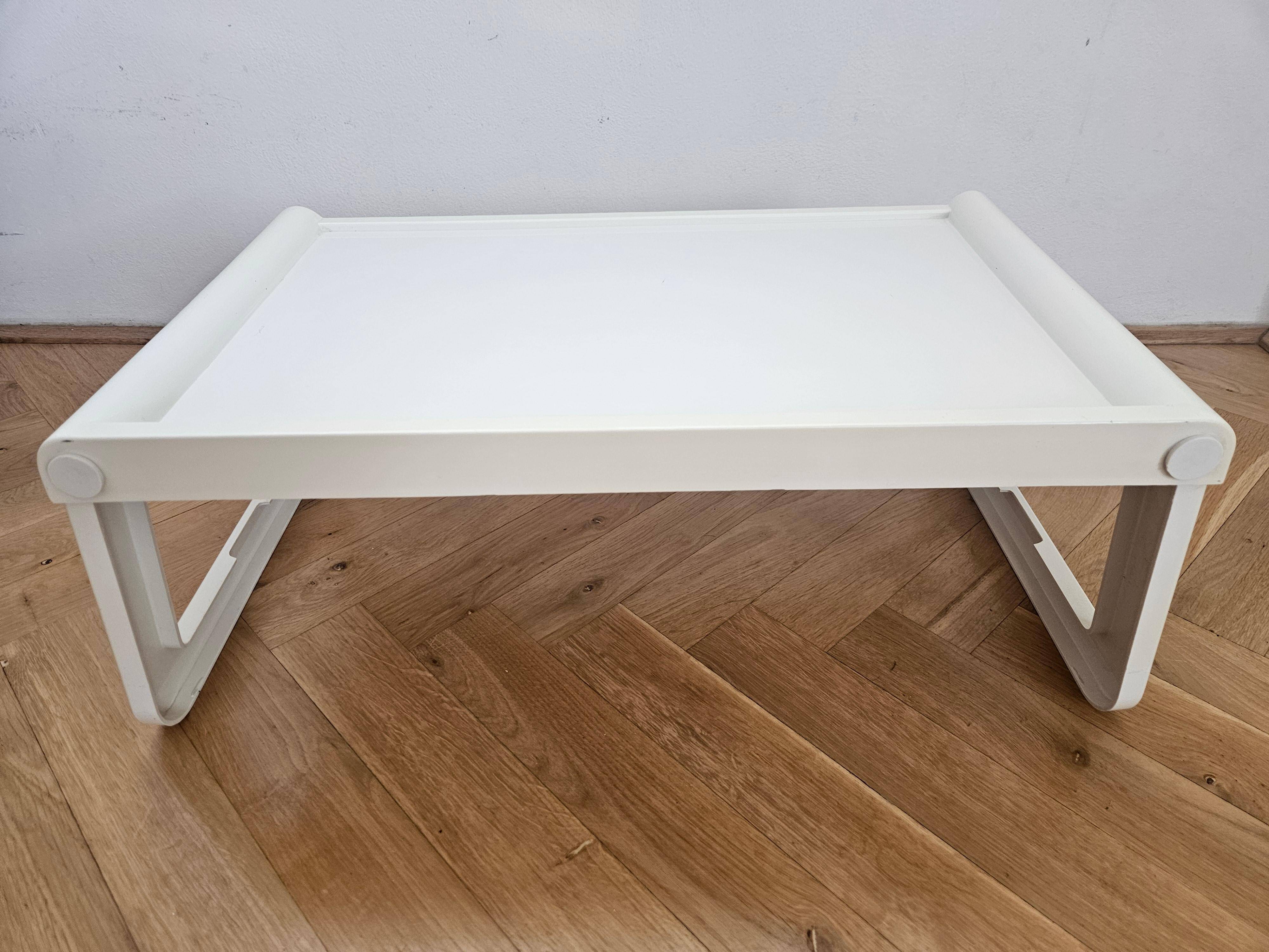 Midcentury Space Age Bed Breakfast Table Tray Guzzini, Luigi Massoni, 1970s