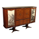 Italian design bar cabinet by Fratelli Rigamonti Desio, Milan, 1940s