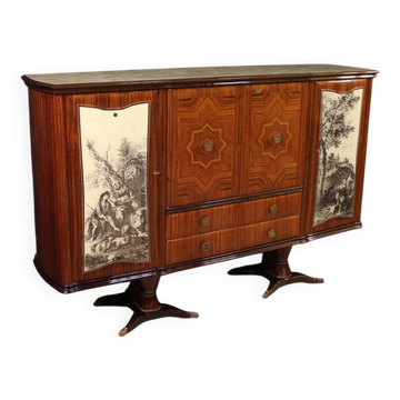 Meuble bar design italien par Fratelli Rigamonti Desio, Milan, années 1940