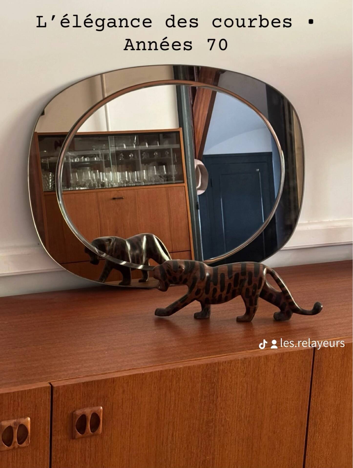 Oval mirror from the 70s