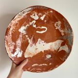 Ancien Plat creux artisanal pièce unique