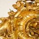 Miroir de style Louis XV doré feuille d'or, XIXe siècle - 142x90