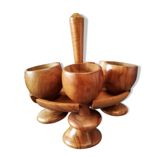 Servant teak 6 scandinavian eggcups