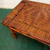 small vintage rattan stool