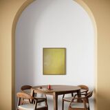 Abstract contemporary monochrome yellow background