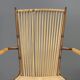 Metal and synthetic rope chairs