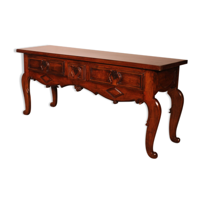Console d'époque Louis XV Trois Tiroirs -espagne-18° Siècle