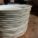 Set of 18 dinner plates - Pommier Dureil 72 - L'Étoile Splend Porcelain