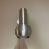 brushed metal wall light 1970