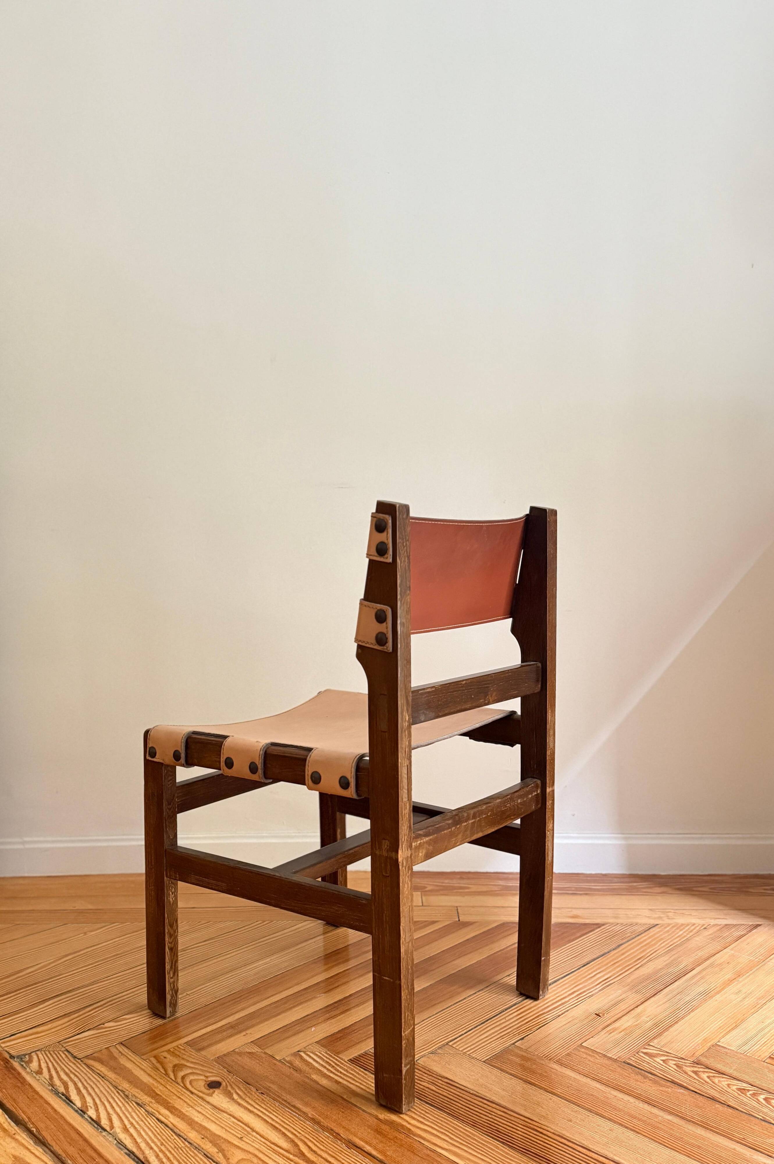 Chairs by Pierre Chapo for Maison Regain