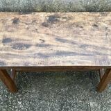 Farmhouse coffee table, solid oak, vintage, early 20th century.