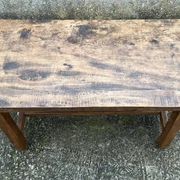 Table basse de ferme, chêne massif, vintage, début XXème s.