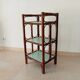 Vintage stand shelf in bamboo and rattan
