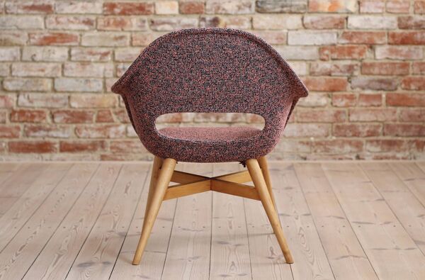 Ensemble de deux fauteuils lounge conçus par Miroslav Navrátil, années 1950, République tchèque