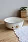 Old faience salad bowl from Salins - Poppy model