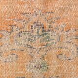 7x10 Vintage Peach Beige Large Area Turkish Vintage Rug, 195x313Cm