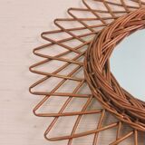 Rattan mirror 40x32cm