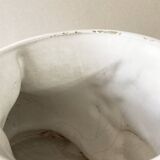 Cache- pot poisson en céramique blanche