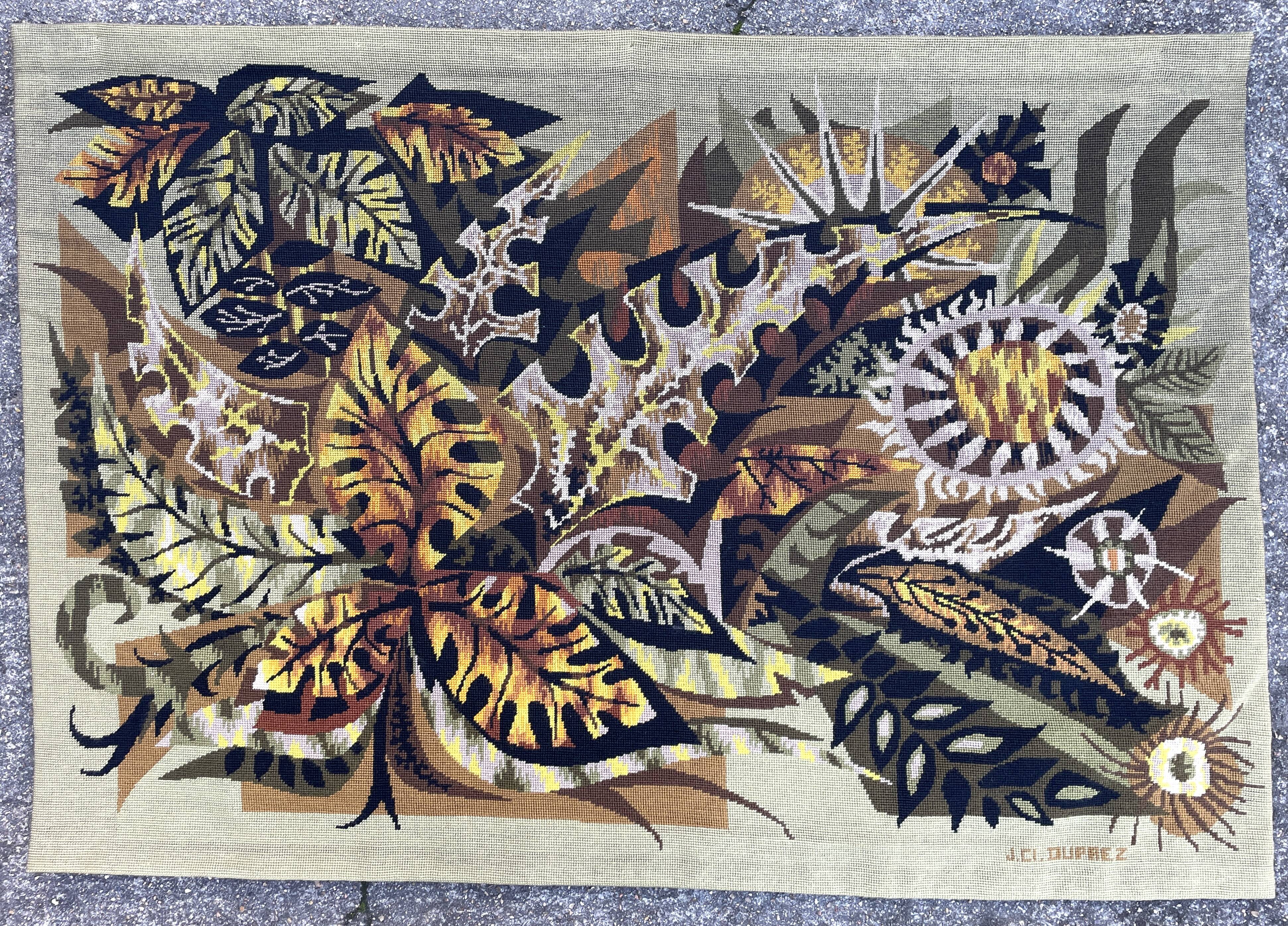“Trinidad” tapestry by Jean Claude Duprez. 1950. Numbered.