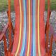 Paire de chaises longues vintage