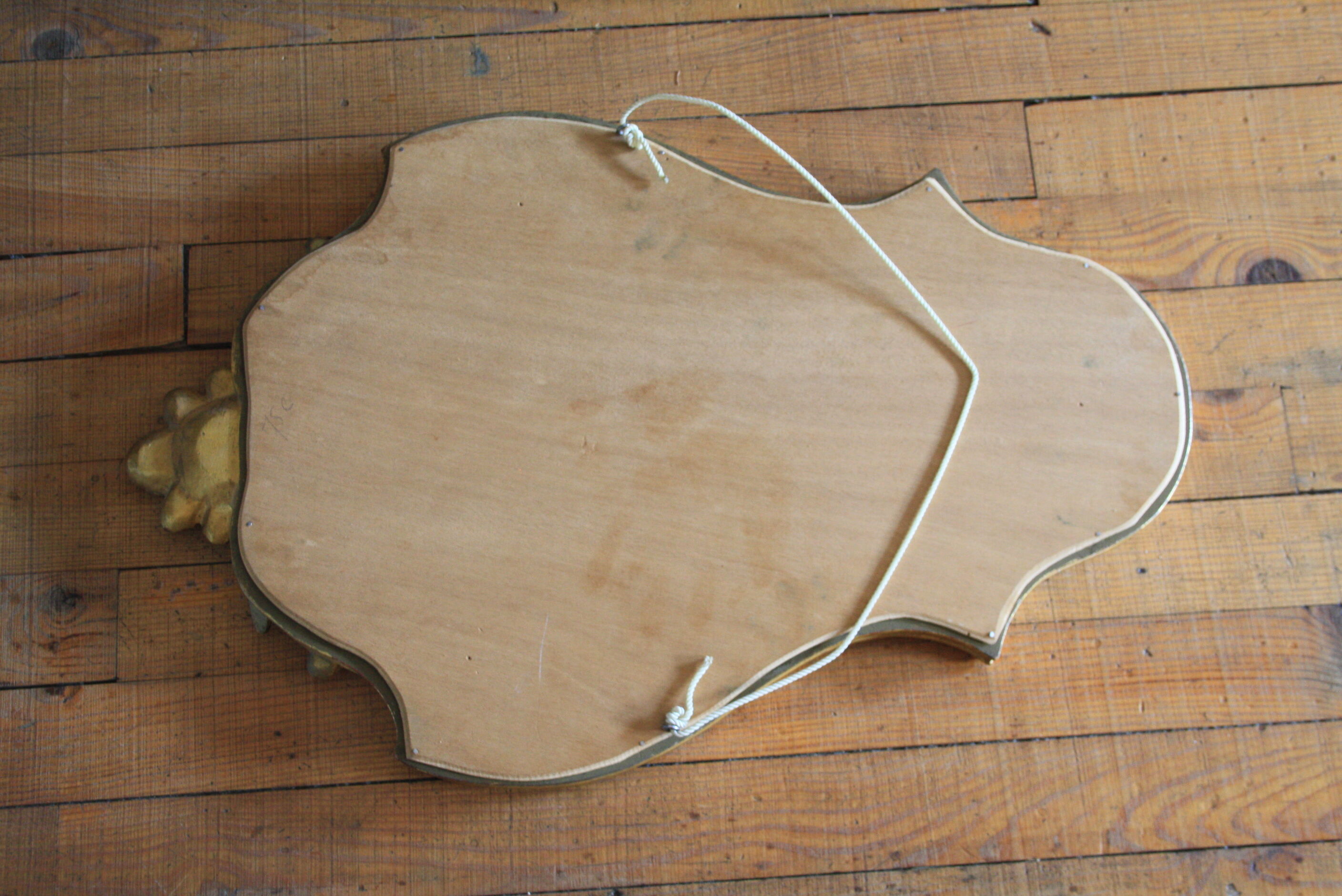 Mirror stuck vintage gilded wood 42x64cm