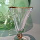 Set of 6 glasses of gold fillet bistro